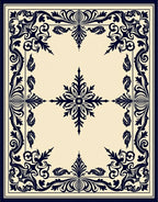 Ornate Floral Classic Pattern Rug