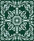 Ornate Floral Medallion Pattern Rug