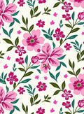 Pink Floral Pattern Rug