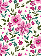Pink Floral Pattern Rug