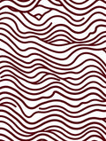 Maroon Organic Wavy Lines Rug