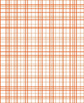 Classic Orange Checkered Pattern Rug