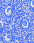 Blue Swirls Abstract Pattern Rug