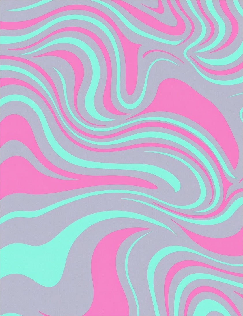 Pastel Swirl Pattern Rug
