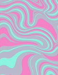 Pastel Swirl Pattern Rug