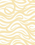 Soft Yellow Abstract Swirl Design Rug
