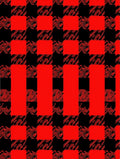 Red Black Buffalo Check Pattern Rug