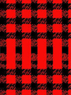 Red Black Buffalo Check Pattern Rug