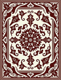 Classic Floral Motif Decorative Rug