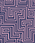 Abstract Geometric Maze Design Rug