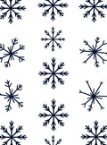 Winter Snowflake Pattern Design Rug