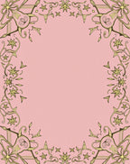 Art Nouveau Pink Floral Swirls Rug
