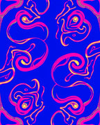 Swirling Abstract Bright Pattern Rug