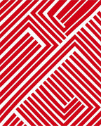 Crimson White Intersecting Lines Rug