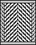 Graphic Arrowhead and Border Design Rug