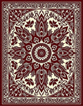 Intricate Floral Mandala Pattern Rug