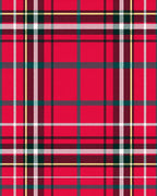 Classic Red Plaid Tartan Pattern Rug