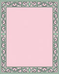Elegant Scrollwork Border Design Rug