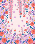 Floral Swirl Garden Pattern Rug