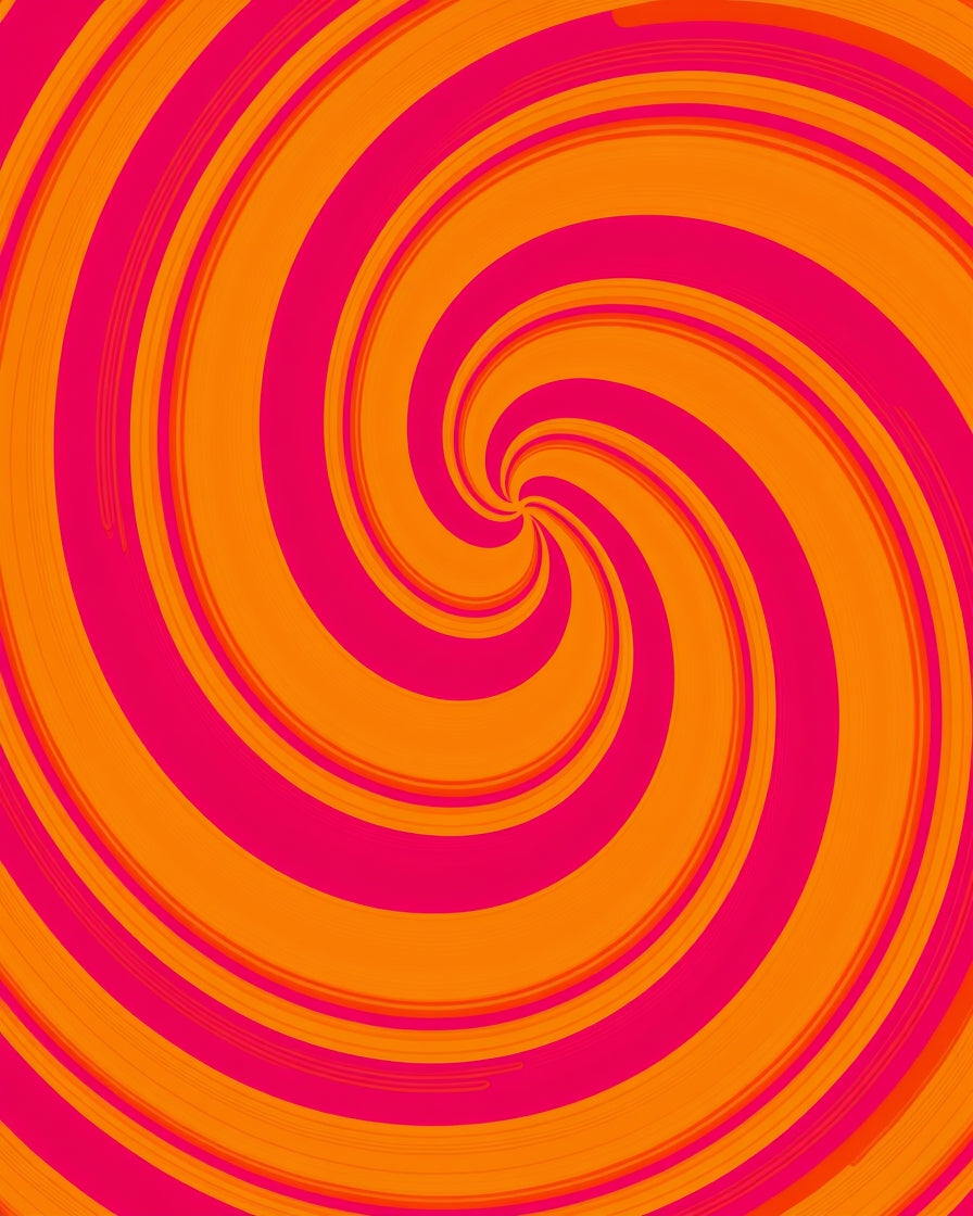 Vibrant Spiral Pattern Rug