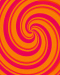 Vibrant Spiral Pattern Rug