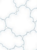 White Cloud Pattern Abstract Design Rug