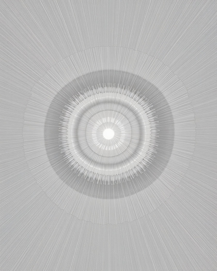Radiant Sunburst Pattern Design Rug