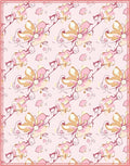 Whimsical Pink Floral Artful Rug