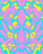 Funky Abstract Swirls Pattern Rug