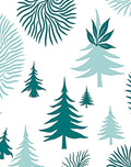 Teal Forest Pattern Design Rug