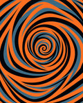 Vibrant Swirl Abstract Pattern Rug