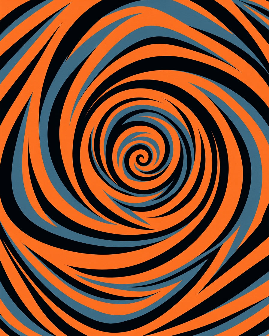 Vibrant Swirl Abstract Pattern Rug