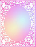 Pastel Floral Swirls Decorative Rug