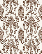 Rich Floral Scroll Pattern Rug