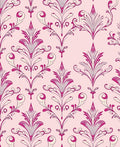 Pink Lilac Damask Ornate Pattern Rug