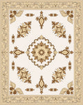 Floral Border With Medallion Center Rug