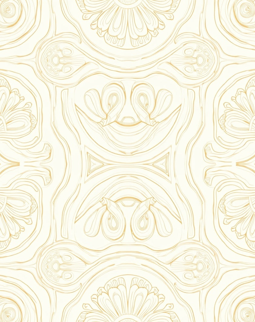 Geometric Outline Nature Inspired Rug