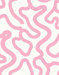 Pink Swirl Pattern Rug