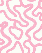 Pink Swirl Pattern Rug