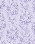 Delicate Lavender Floral Vine Pattern Rug