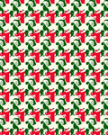 Whimsical Rudolph 2 Tone Design Rug