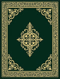 Emerald Gold Ornate Medallion Frame Rug