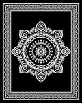 Mandala Ornamental Floral Pattern Rug