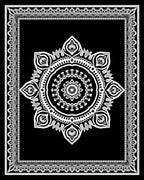Mandala Ornamental Floral Pattern Rug