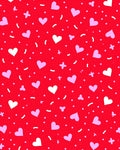 Romantic Heart Dot Pattern Rug