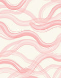 Soft Pink Brushstroke Swirls Rug