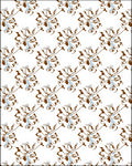 Abstract Floral Swirl Pattern Rug