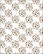 Abstract Floral Swirl Pattern Rug