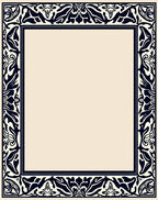 Formal Floral Border Design Rug