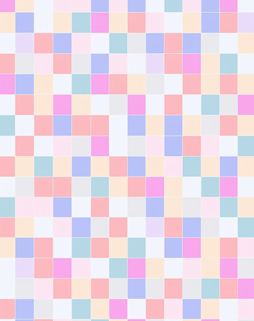 Pastel Squares Pattern Rug